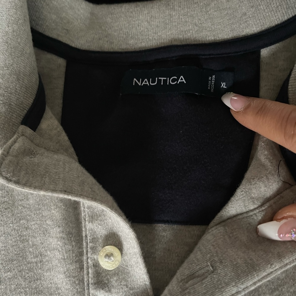 Nautica Men’s XL polo grey gray